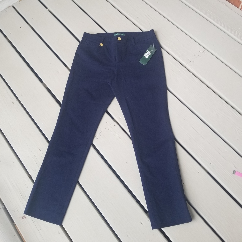 8P NWT Ralph Lauren Navy pants